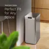 13 Gallon Automatic Trash Can for Kitchen - Stainless Steel Garbage Can with No Touch Motion Sensor Butterfly Lid and Infrared T 6