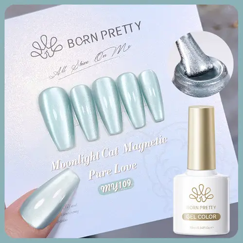 BORN PRETTY 10ml Water Light Cat Magnetic Gel Nail Polish Vernis Semi Permanent Soak Off Crystal Gel Polish For Nails Manicure - Image 25