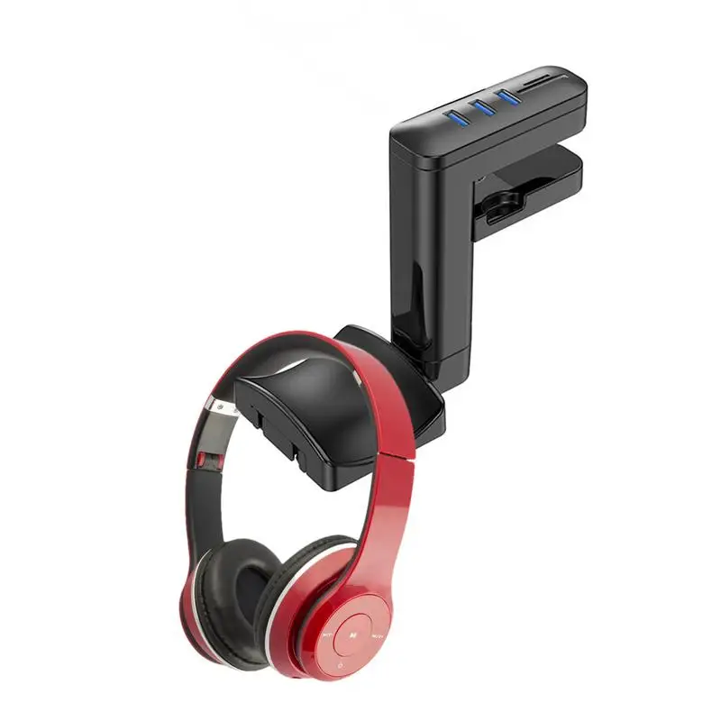 

Подставка для наушников настольная с USB-разъемом