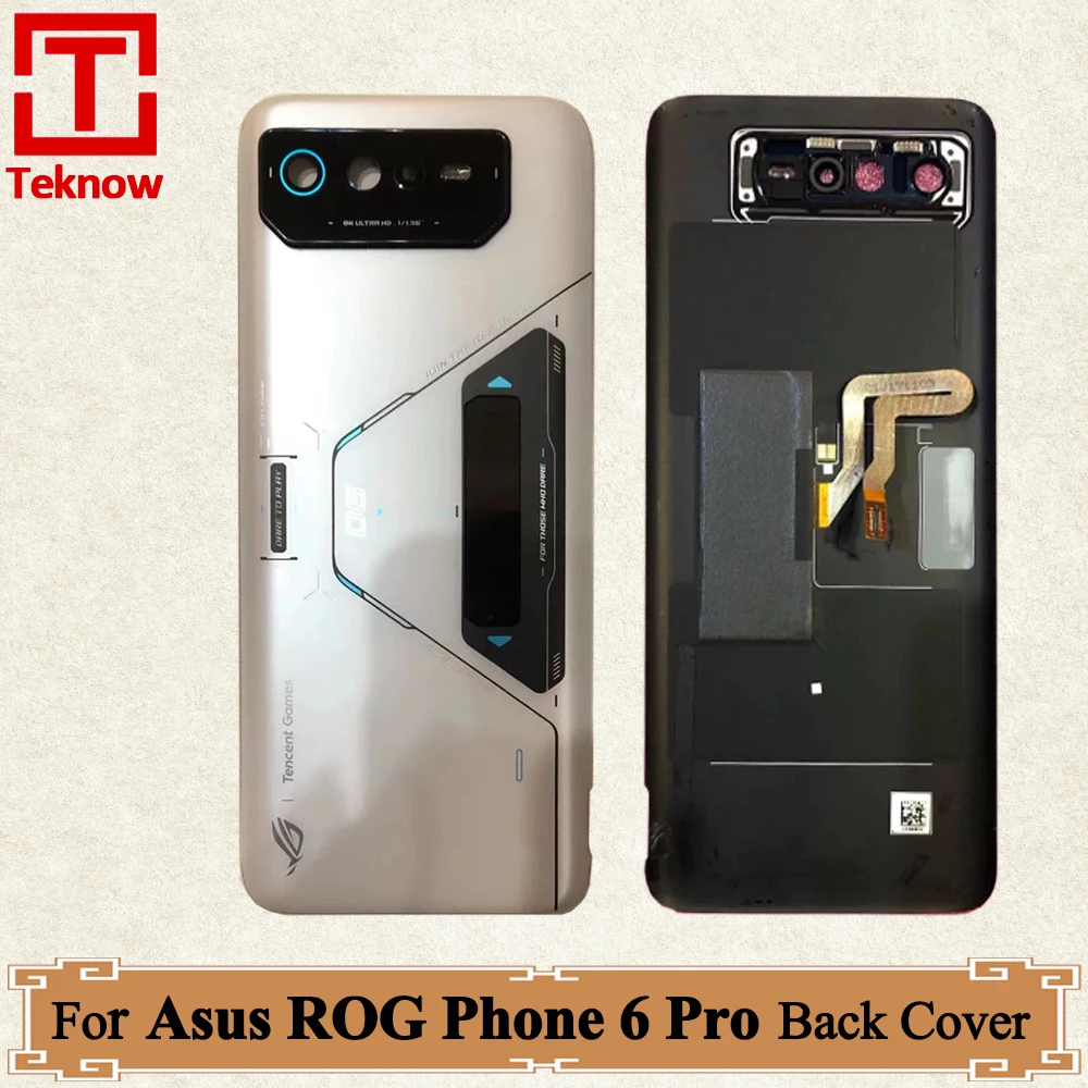 

Original Back Battery Cover For Asus ROG Phone 6 Pro Back Cover Housing Door Rear Case For Asus ROG 6 Pro AI2201_D Replace