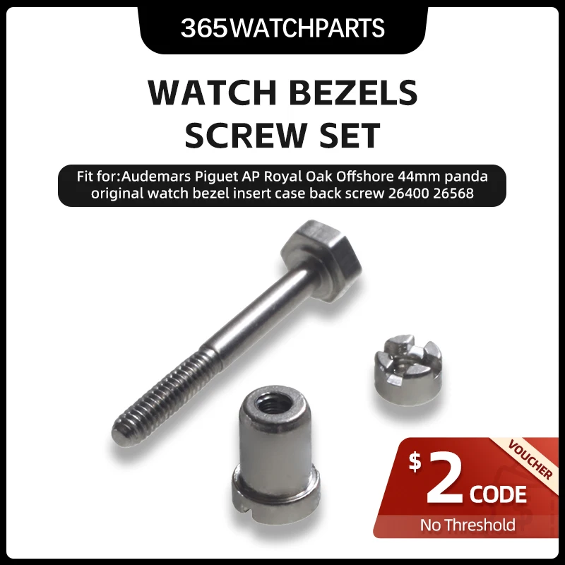 44Mm Giant Panda Watch Screw Bezel Case Cover Posteriore Viti Per Audemars Piguet Royal Oak Orologio Originale Offshore 26400