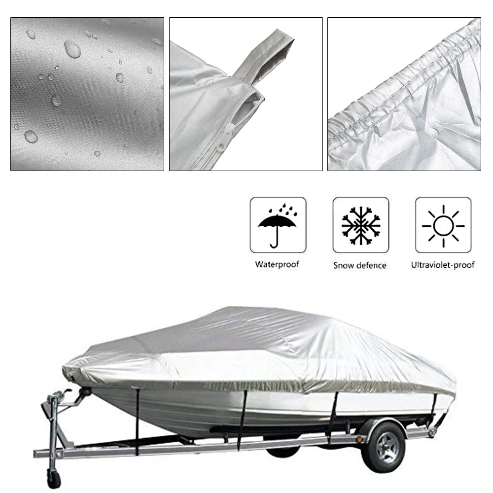 Boat Cover Fishing Boat Cover Boat Cover Yacht Outdoor Protection Waterproof 300D Oxford Fabric