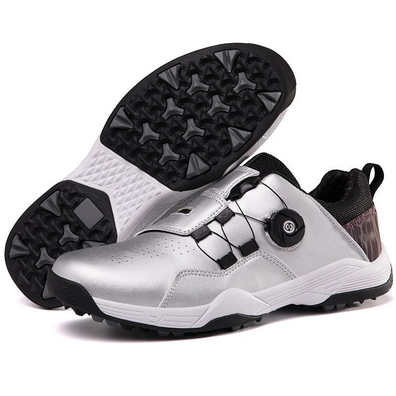 

Men's Large Size 36-46 Golf Shoes Professional Anti-Skid Spikeless Luxury Golf Women Sneakers Sport Waterproof Golfing Footwear