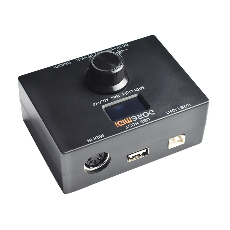 도레미디 MIDI 라이트 박스(MLT-10)는 MIDI 메시지를 통해 RGB 조명 스트립을 제어하는 컨트롤러입니다.