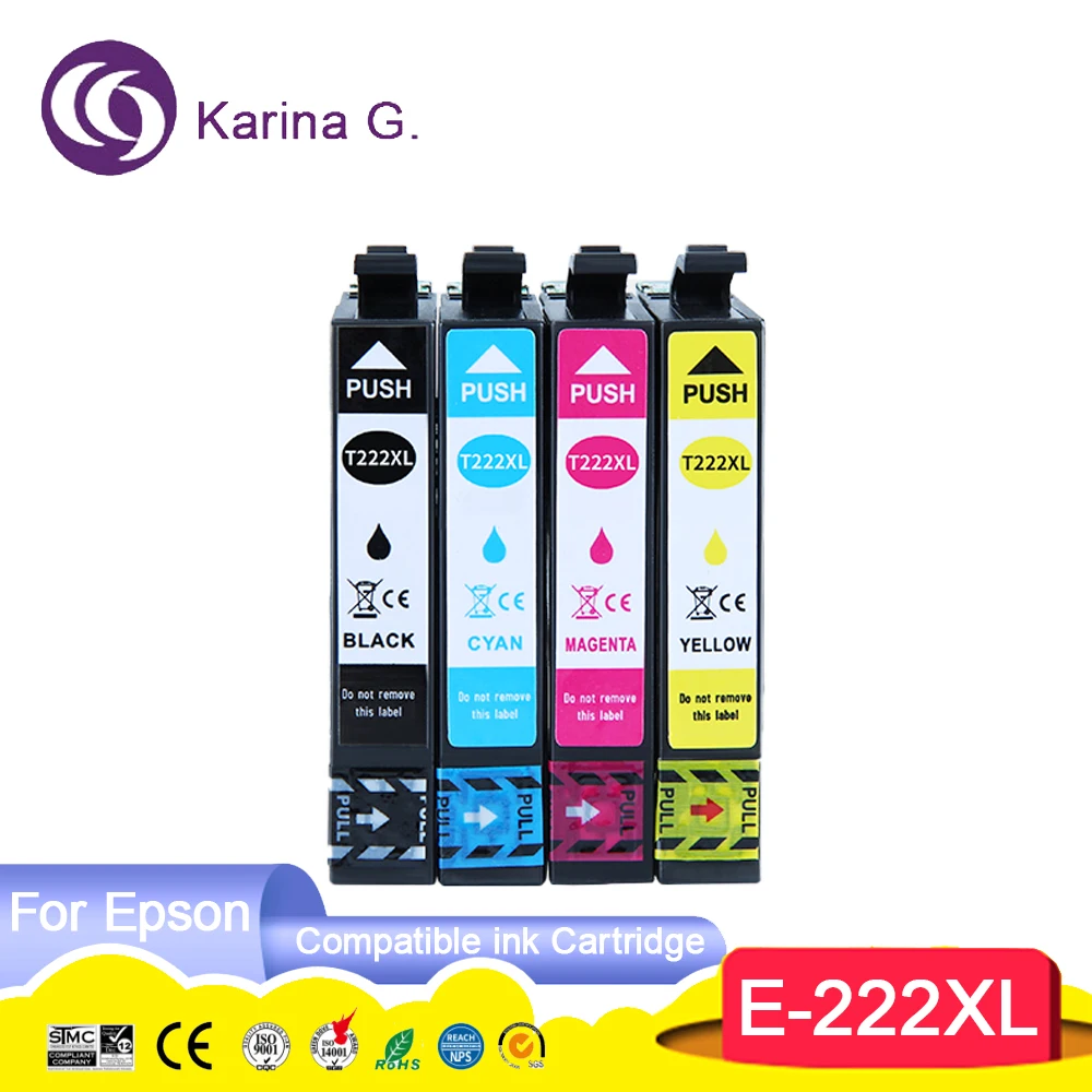 222 T222 XL 222XL T222XL Premium Compatible Color Inkjet Ink Cartridge for XP-5