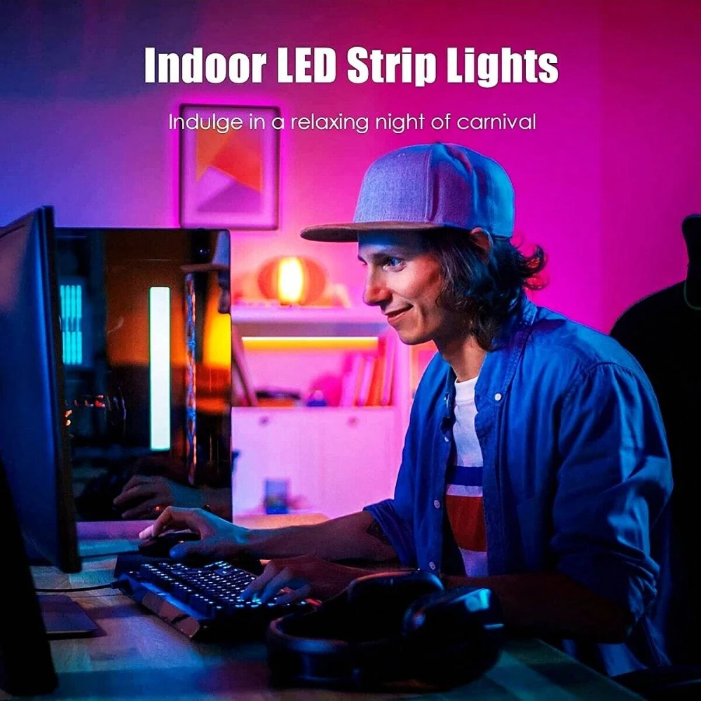 Description Picture 6 of itemLED Strip Light WIFI Bluetooth Control 5050 RGB Led Lights Flexible Ribbon Luces Led 1M-30M 5V USB TV BackLight Room Decoration