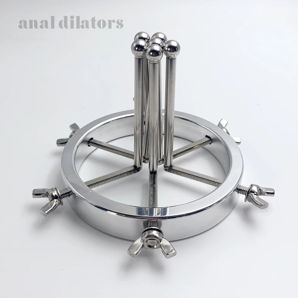 Stainless Steel Adjustable Anal Plug Dilator Anal Dilator Metal Vaginal Dilator Anal Training Vaginal Speculum Fisting Dildos Adult Sex Toys