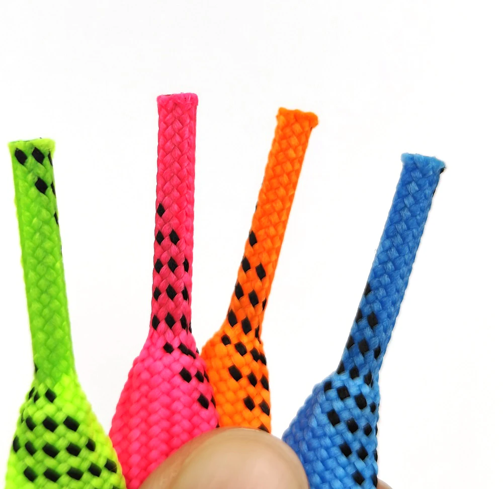 Waxed Skate Laces Dual Layer Braid 84/96/108/120in For Sports Roller Derby Skates Boot Ice Hockey Skates Shoe Hockey Accessories 6