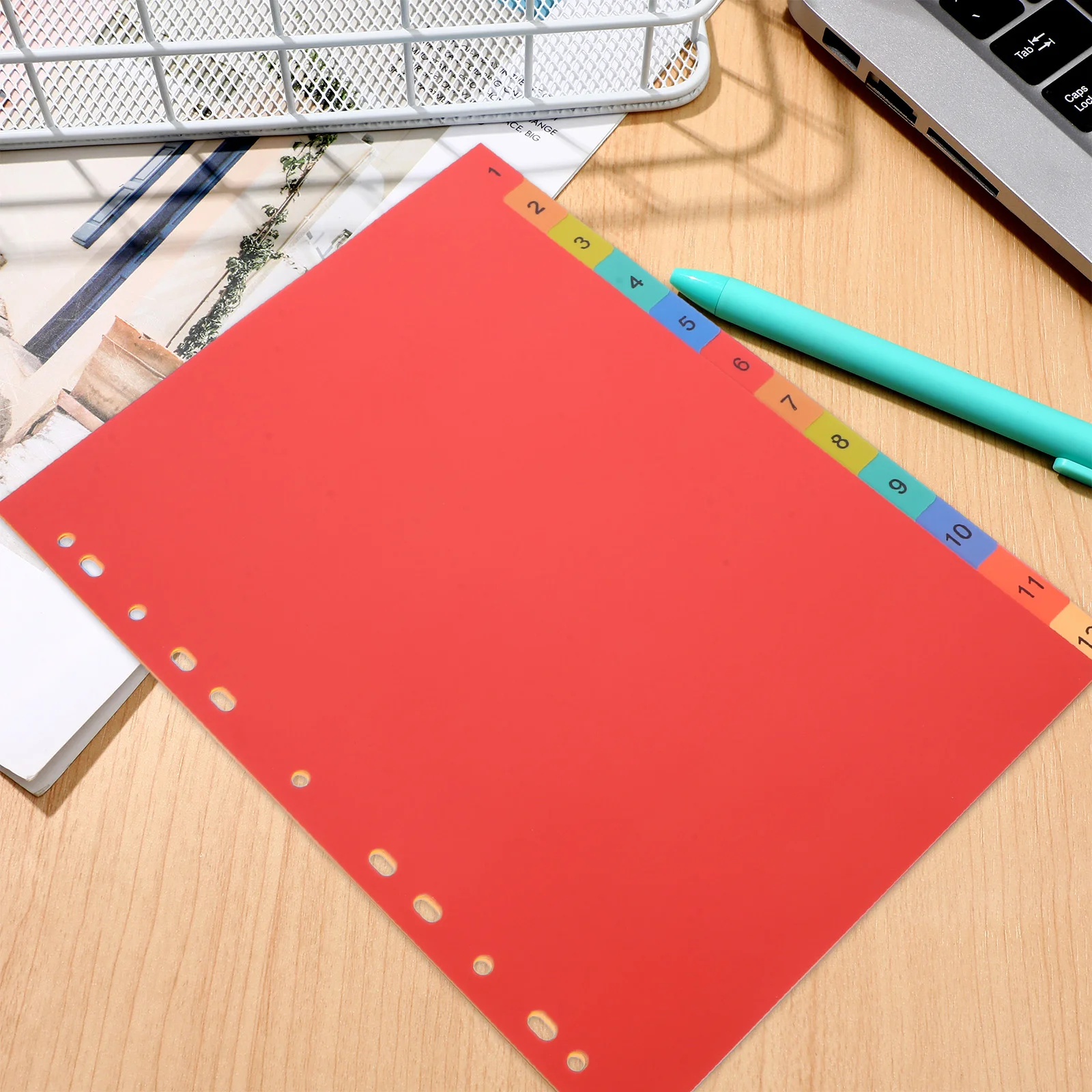 Notebook Binder Divider A4 Separated Loose Leaf Page Dividers Folder Number File Pp Book Binder Plastic Binder Tabs Book Dividers A4 Page Marker