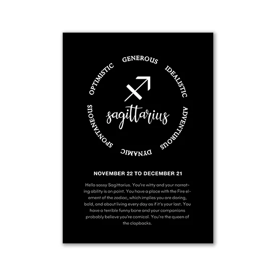 Nordic Zodiac Constellations Inspirational Canvas Art Print