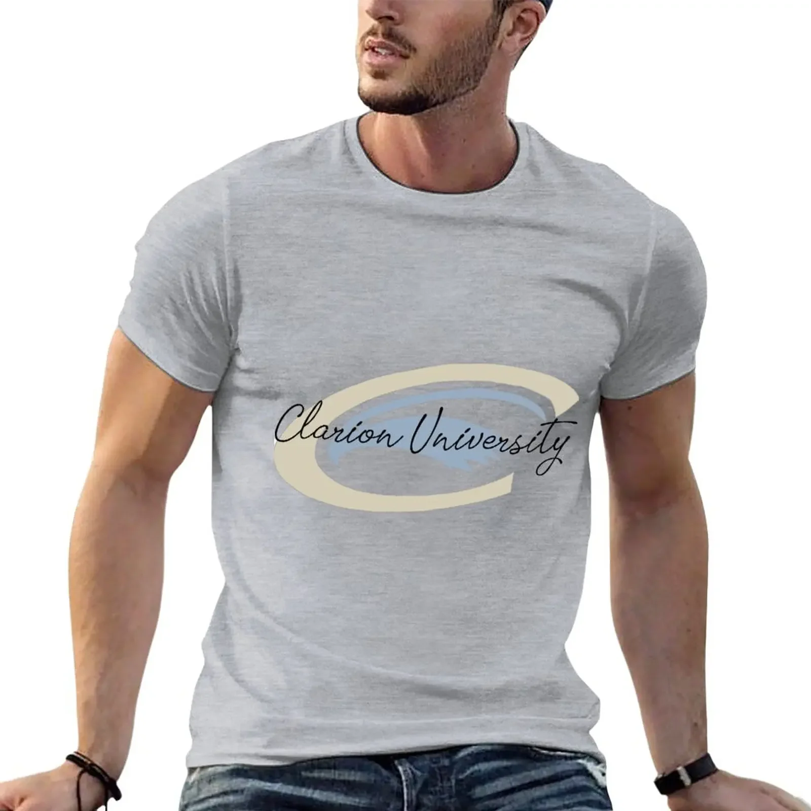 T-Shirt Clarion University Blacks Summer Top Magliette Semplici Da Uomo