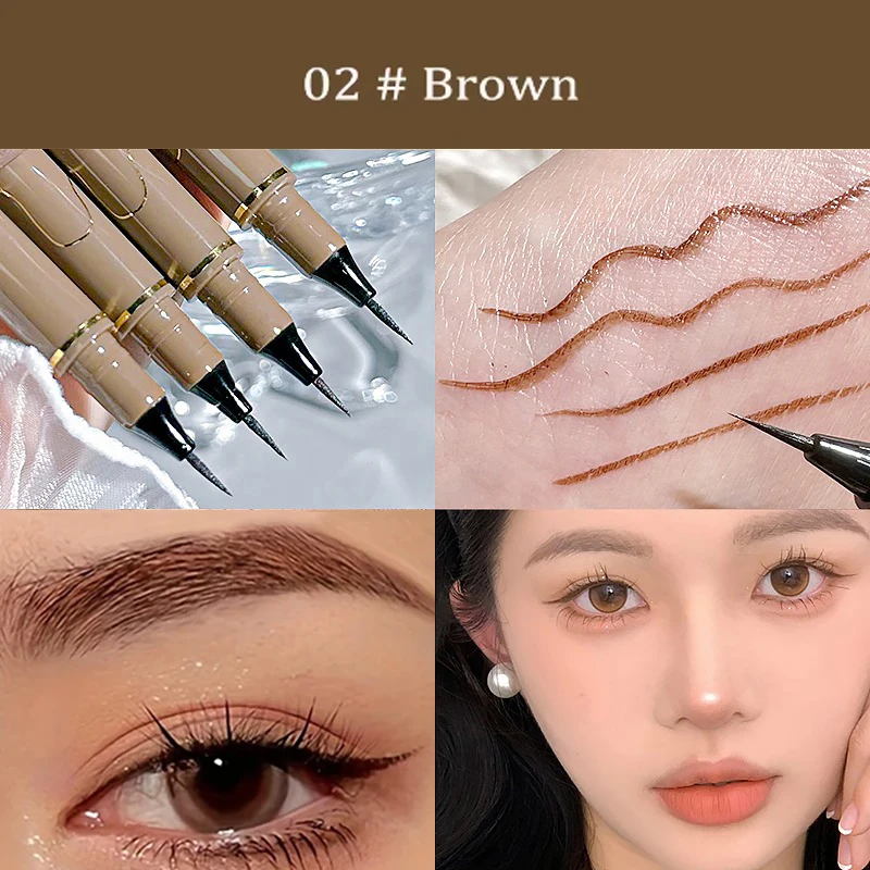 Eyeliner liquido waterproof con punta ultra fine lunga durata_voghion.com