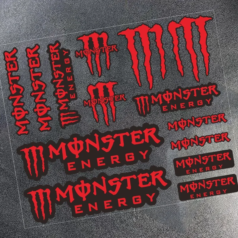 강력한 접착력과 내구성, 반사기능으로 안전운전을 지원하는 Monster Energy 사이드 스트립 스티커