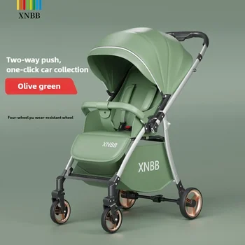 2025 New Baby Stroller Can Sit and Lie Down, Lightweight, Two-way, One-button Folding, Shock-absorbing 0 To 3 Years Old Stroller 1