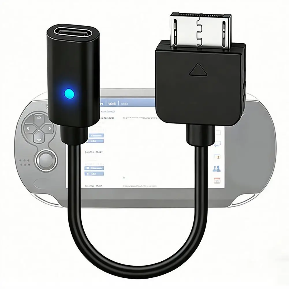 10cm 타입-C 충전 및 데이터 케이블 (PS Vita 1000 게임 콘솔용) 충전 어댑터 타입 C LED 변환 케이블 (PS Vita 1000용)