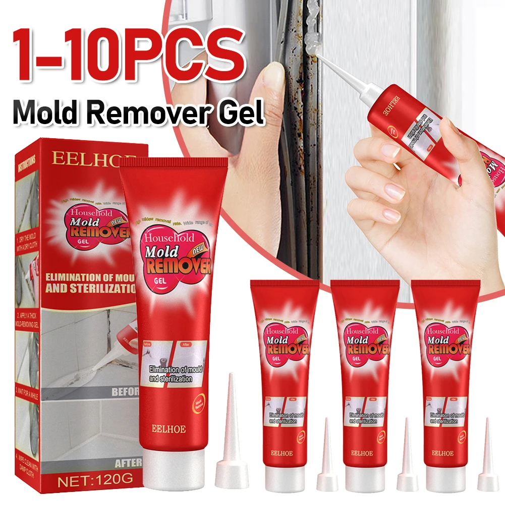 Mildew Remover Cleaner 1-10PCS Wall Mold Mildew Remover Cleaner Caulk Gel Pool Tile Gap Spot Mold Remover Washing Machine Bathroom Mildew Gel mildew remover cleaner