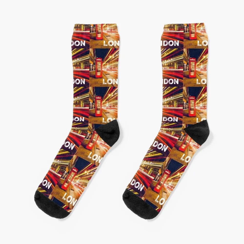 

Neon London at night Socks Compression stockings anime socks Male Socks Women's