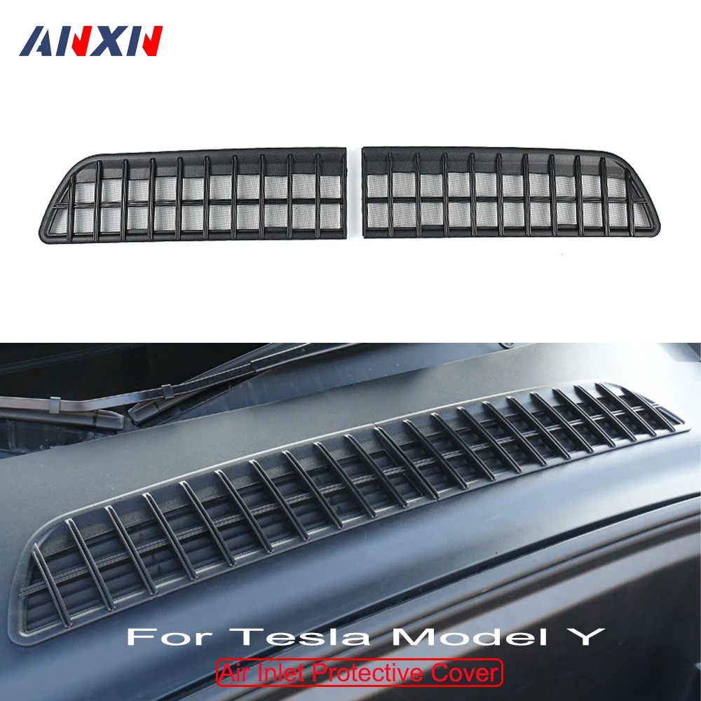 CoolKo Airvent Intake Air Flow Inlet Anti-Insect & Leaf Net Protective  Cover Compatible with Tesla Model Y - Black