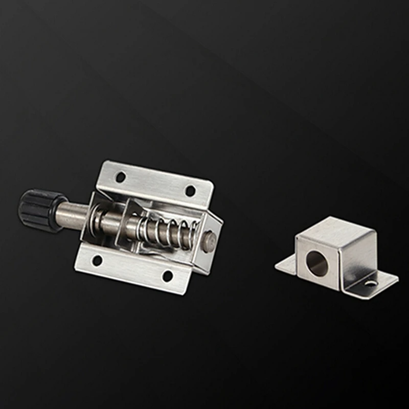 Description Picture 3 of itemDoor Bolt Latch Stainless Steel Security Automatic Window Gate Spring Bounce Lock Household Hotel Door Window Lock Bolts