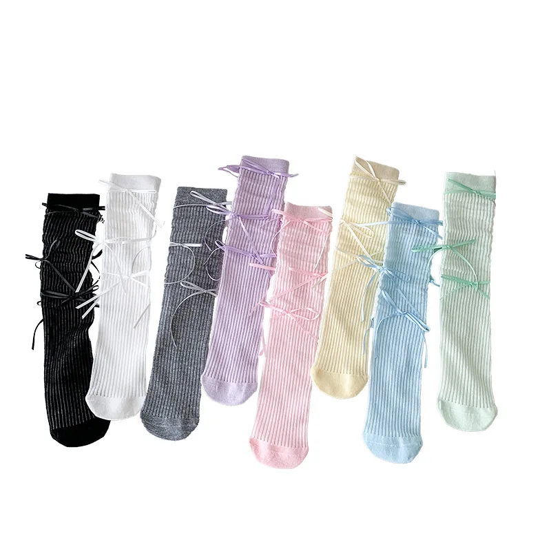 Ballerina Princess Sheer Knee High Socks with Bows