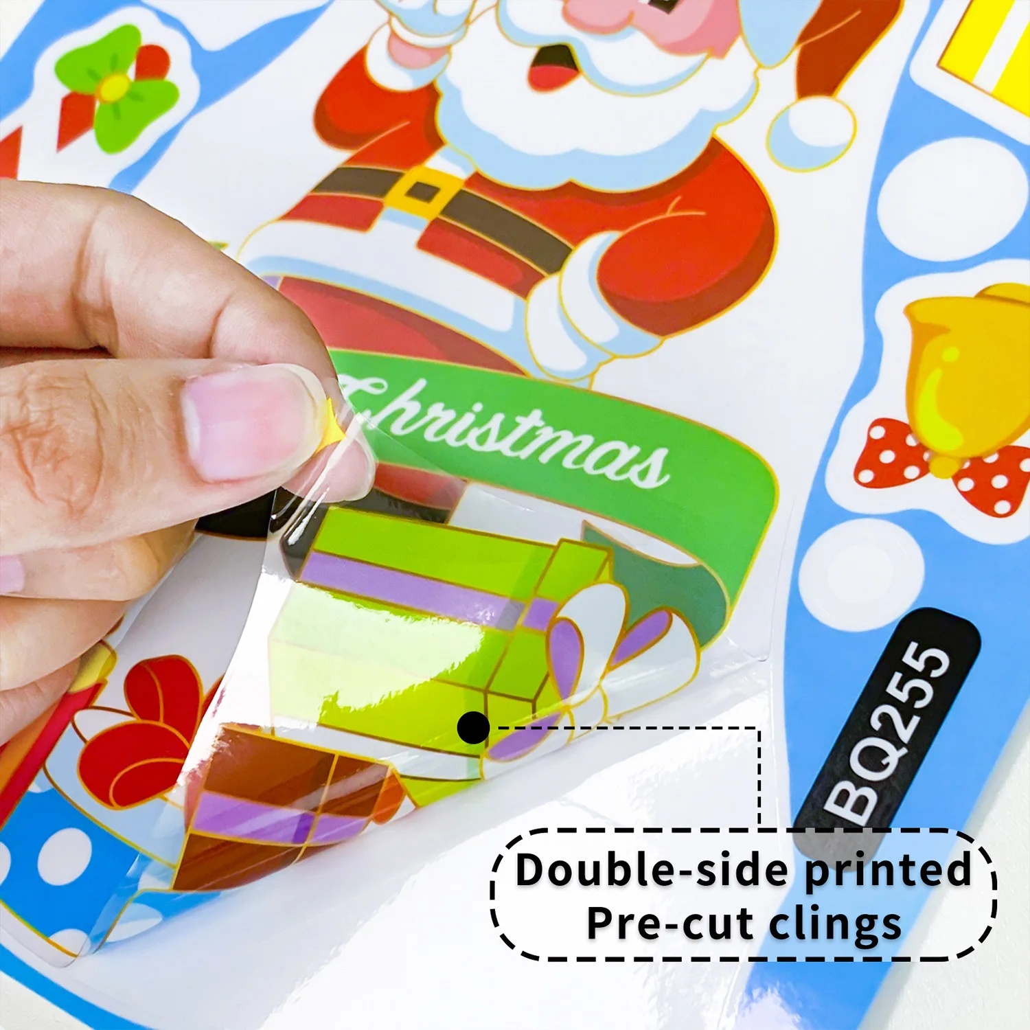 Christmas Decoration Window Stickers Cartoon Elk Santa Claus Snowman Xmas Mirror Stickers Merry Christmas Sticker New Year