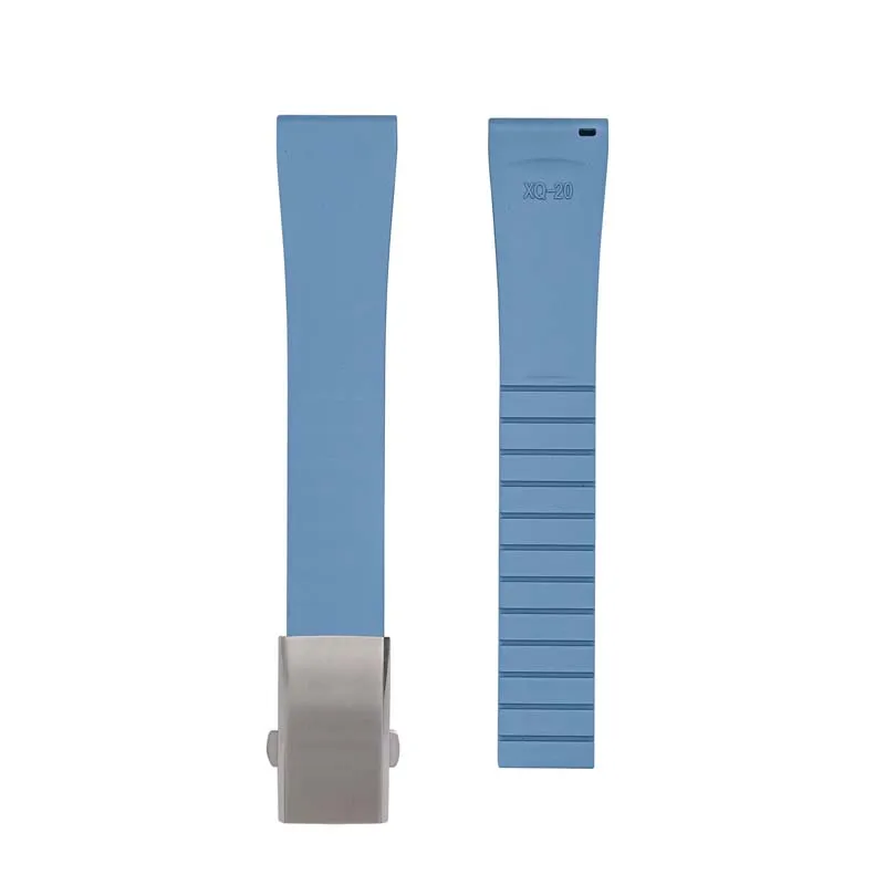 Premium Fluoro Rubber Adjustable Watch Band - Universal Fit with Fast Release