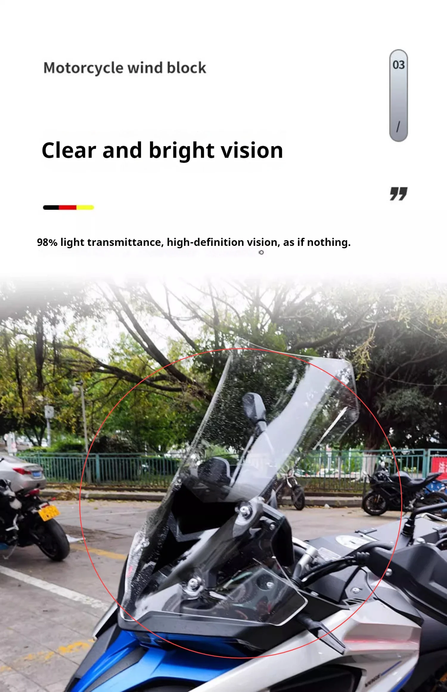 VOGE DS525X modified front windshield 525DSX windshield heightening and widening motorcycle windscreen