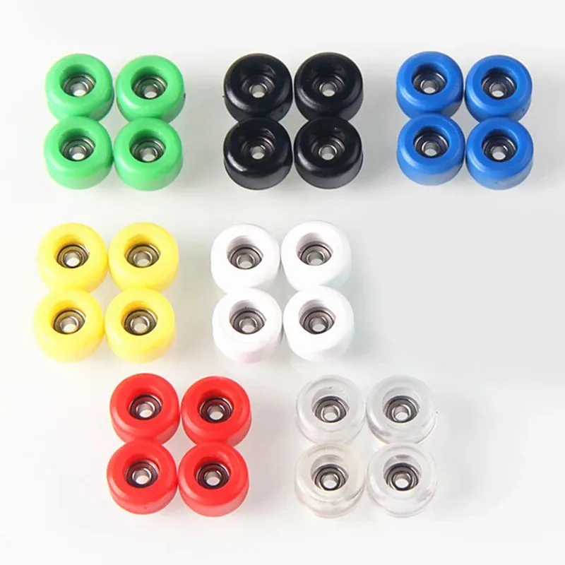 Fingerboard Set 4Pcs Urethane CNC Bearing Wheel for Wooden Fingerboard