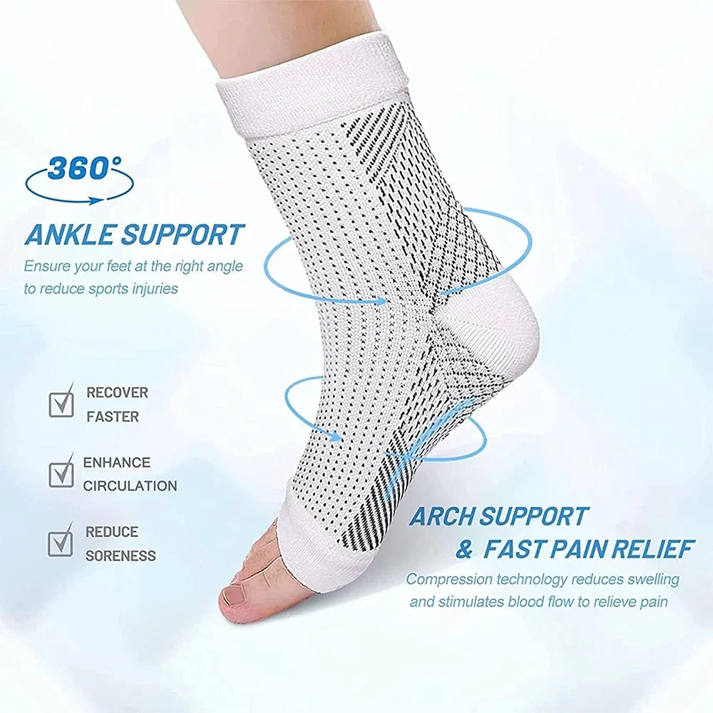 Neuropathy Socks Ankle Compression Socks Men Women Soothe Ankle Brace Plantar Fasciitis Pain Relief 1Pair neuropathy socks compression socks ankle socks