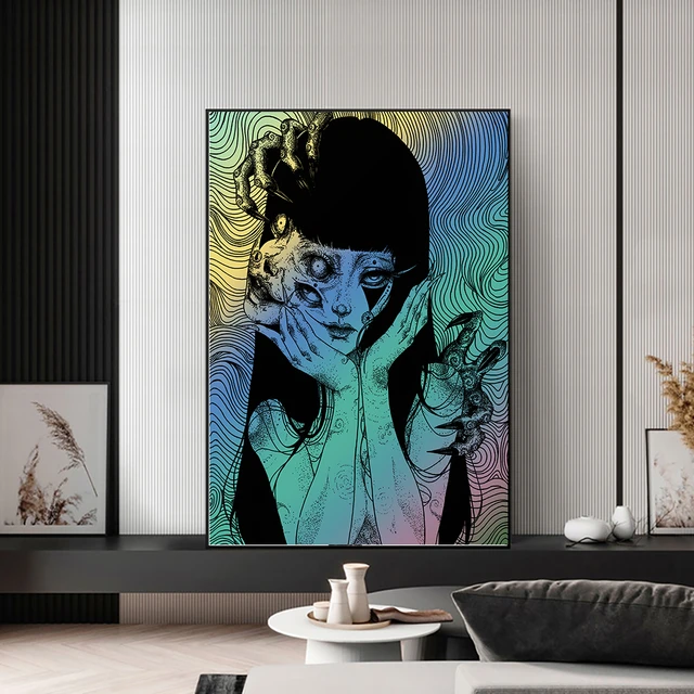 Horror Anime Junji Ito Good Quality Prints and Posters Vintage Room Home  Bar Cafe Decor Aesthetic Art Wall Painting - AliExpress