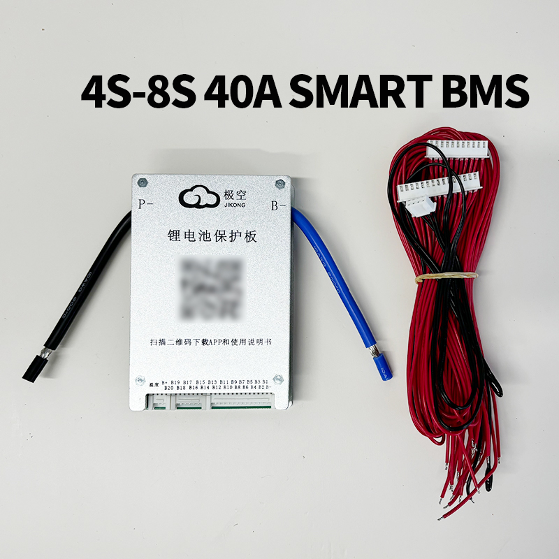 JK-BD4A8S4P 4S-8S SMART BMS 40A Active balancing 0.4A Built-in Bluetooth support for APP parameter Settings pack 12V 24V 3.2V