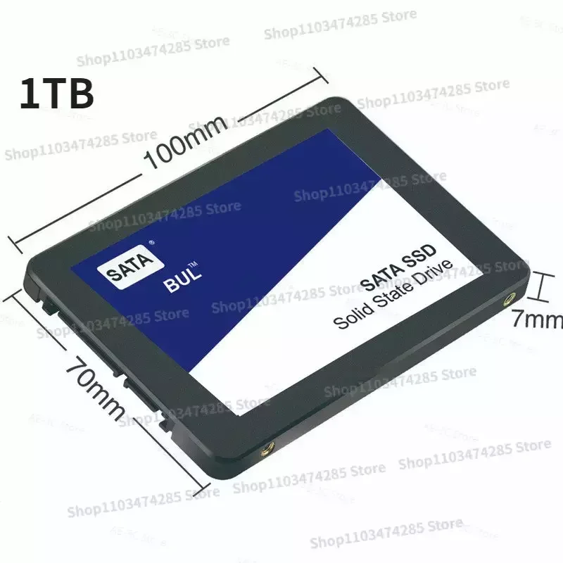 2024 ޴ SSD ϵ ̺ ũ, Sata3 2.5 ġ SSD, TLC 7450 MB/s  ָ Ʈ ̺, Ʈ ũž PS5, 4TB, 2TB, 1TB