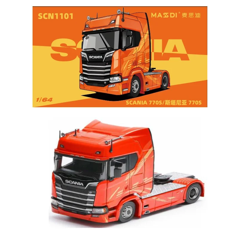 Masdi 1:64 Scale Scania R650 Alloy Truck Head Model Diecast