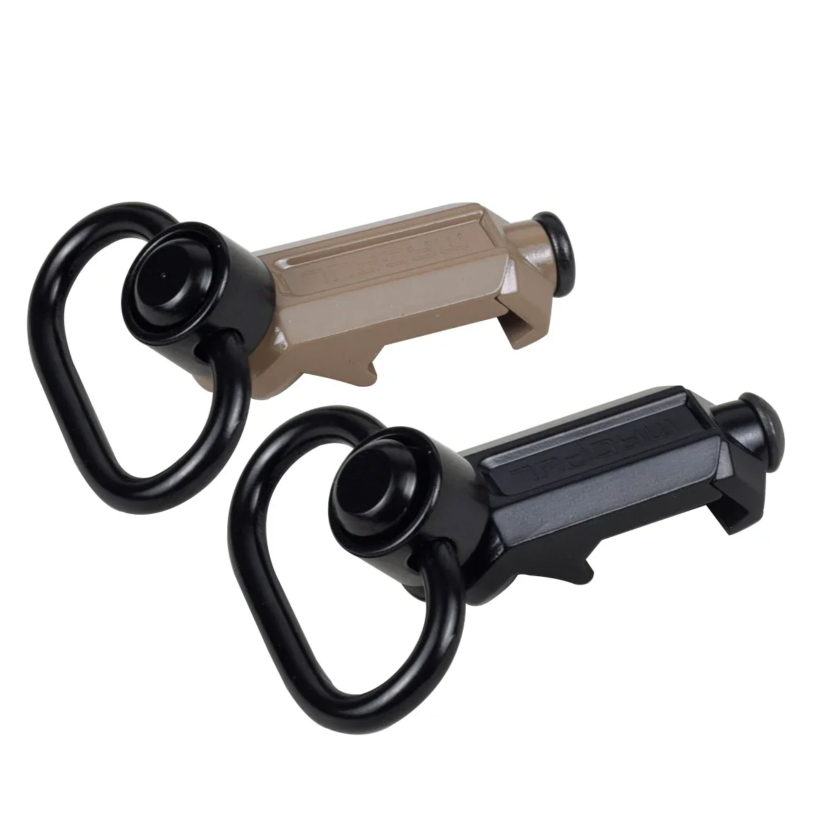 GOTICAL QD Sling Swivel Mount - 1.25" Loop, Quick Detach Push Button, Heavy Duty Steel, Fits M-Lok & Picatinny Rails