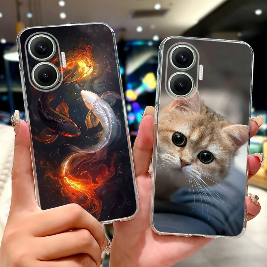 Stylish Painted Soft Silicone Case - Fashionable Protective Cover