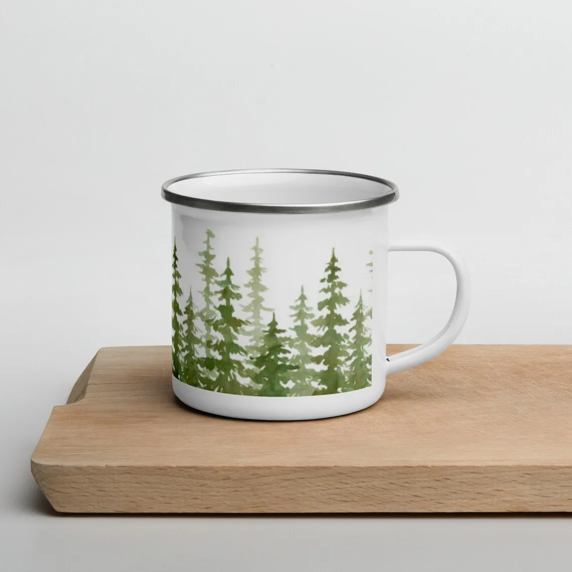 

Эмалированная Кружка с лесными джунглями, туристическая кружка для кемпинга 11 унций, ботаническая кружка, домашняя посуда, подарки, кружка на день рождения для друзей