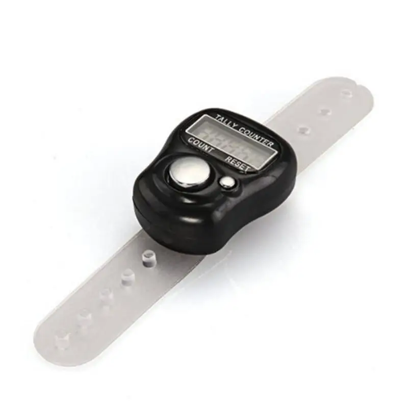 Hand Tally Counter Mini Finger Counter LCD Electronic Digital Display Finger Ring Tally Counter