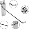 100pcs Metal Panel Holder Goods Shelf Storage Racks Retail Shop Peg Slatwall Hooks Heavy Duty Display Hooks 6
