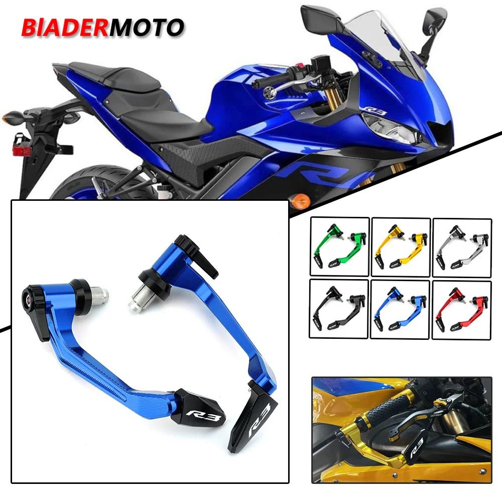 

Для YAMAHA YZF R3 YZFR3 YZF-R3 2017 - 2023 мотоциклетные ручки CNC, защитные рычаги тормоза, сцепления, защита с логотипом R3