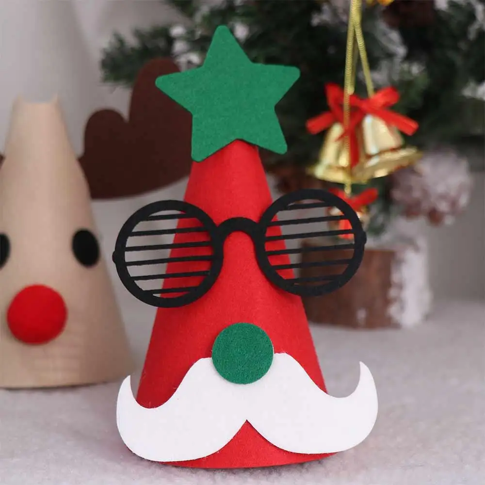 Xmas Decorative Santa Claus Merry Christmas Hat Cartoon Christmas Santa Claus Hat Felt Animal Party Birthday Party