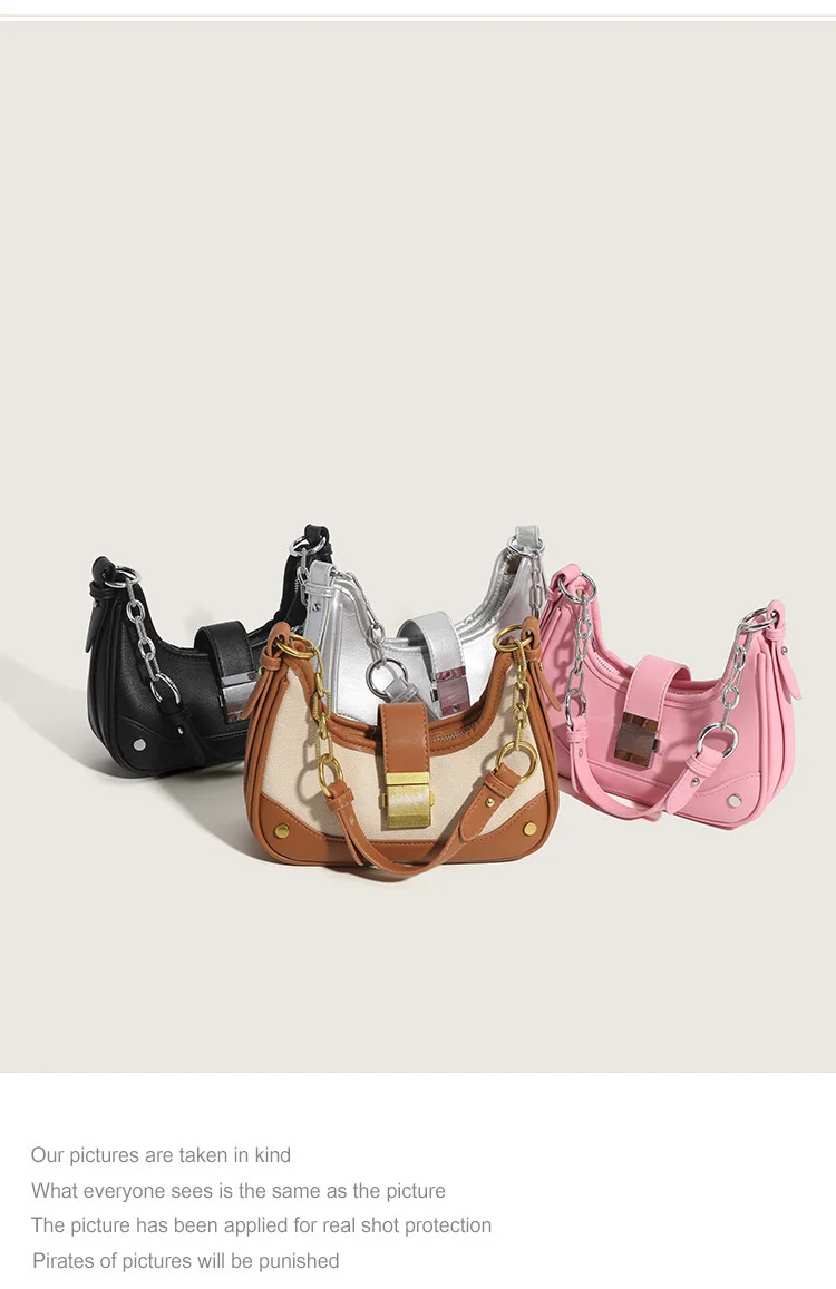 Shoulder Bag Top Quality Niche Design Underarm Bag 2023 New Fashion Handbag Advanced Texture Chain Women's Bag_voghion.com