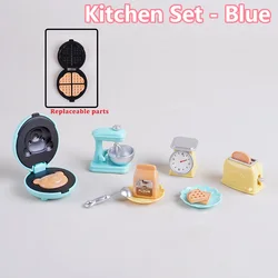 Miniature Dollhouse Kitchen Set with Bear Biscuits and Toaster Oven (Kitchen Set 1)