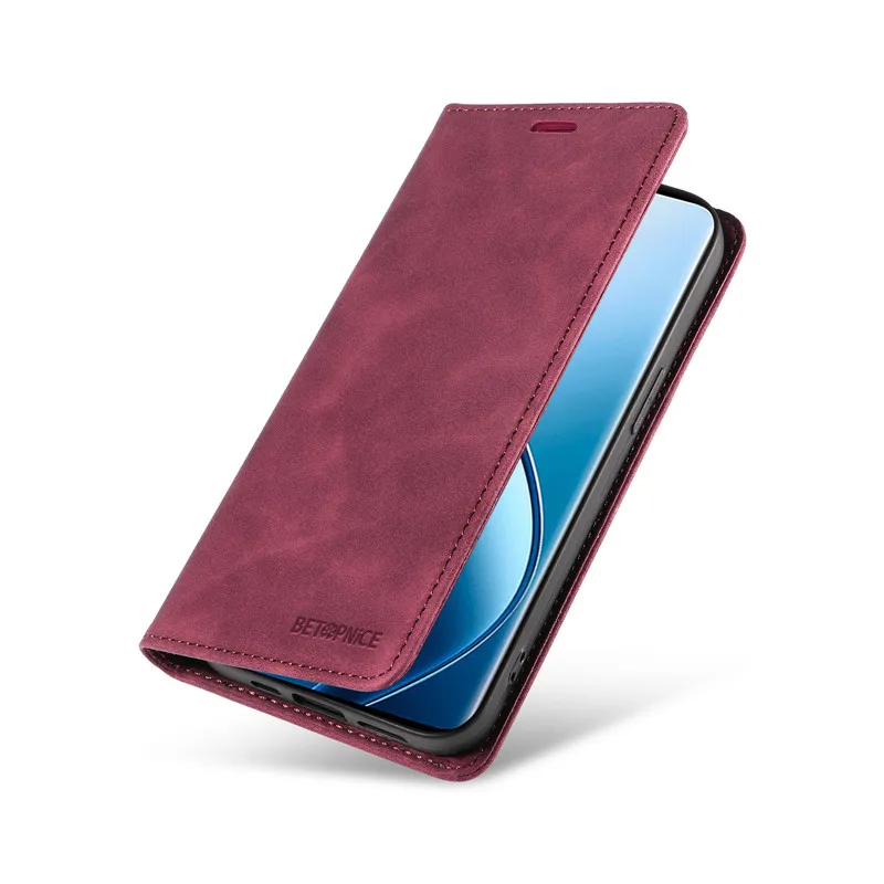 Enhanced Anti-Theft Wallet Flip Leather Phone Case with Card Holder