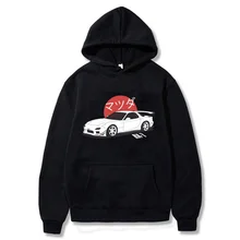 

Anime Initial D Hoodies Mazda RX7 Printed Hoodies Men Women Fashion Tops Hoodie Streetwear Sweatshirts JDM Automobile Culture