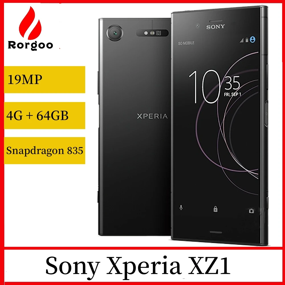SONY Xperia XZ1 G8341 G8342 Single Dual Sim Card 4G RAM 64G ROM