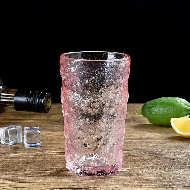 Bottled Water Frosted Whiskey Glass Cup Wine Glasses Drinks Cup Luxury Cups Bar Kitchen Glasses Camping Creative Drinkware