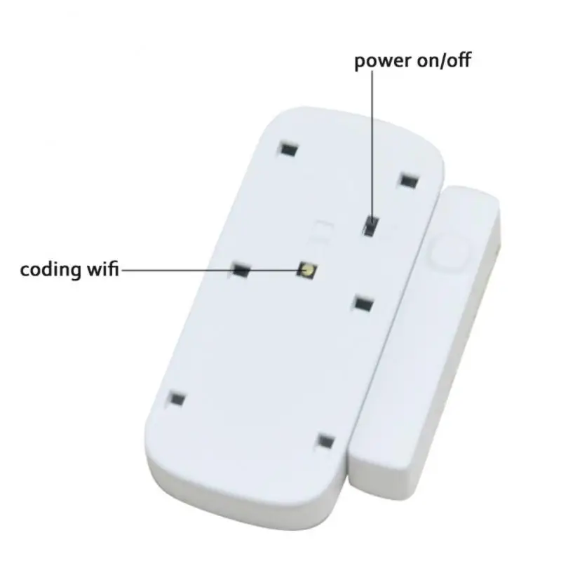 Tuya Door sensor with battery recharge port wireless Magnetic window detector Magnet switch open alarm smart life AlexaGoogle