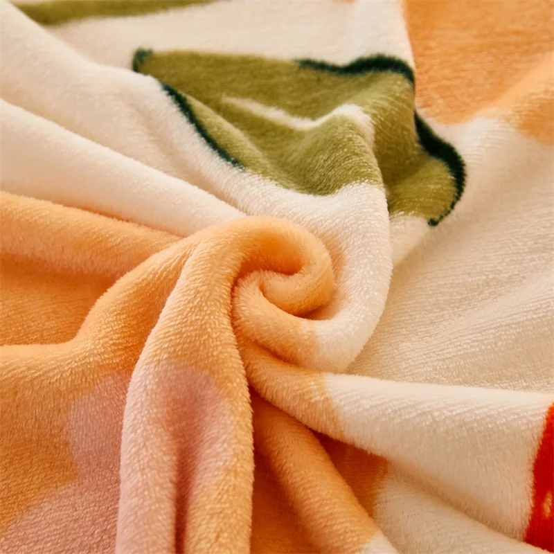 Flannel Blanket Reinforced Thickness Two-sided Multifunction Warm Lid