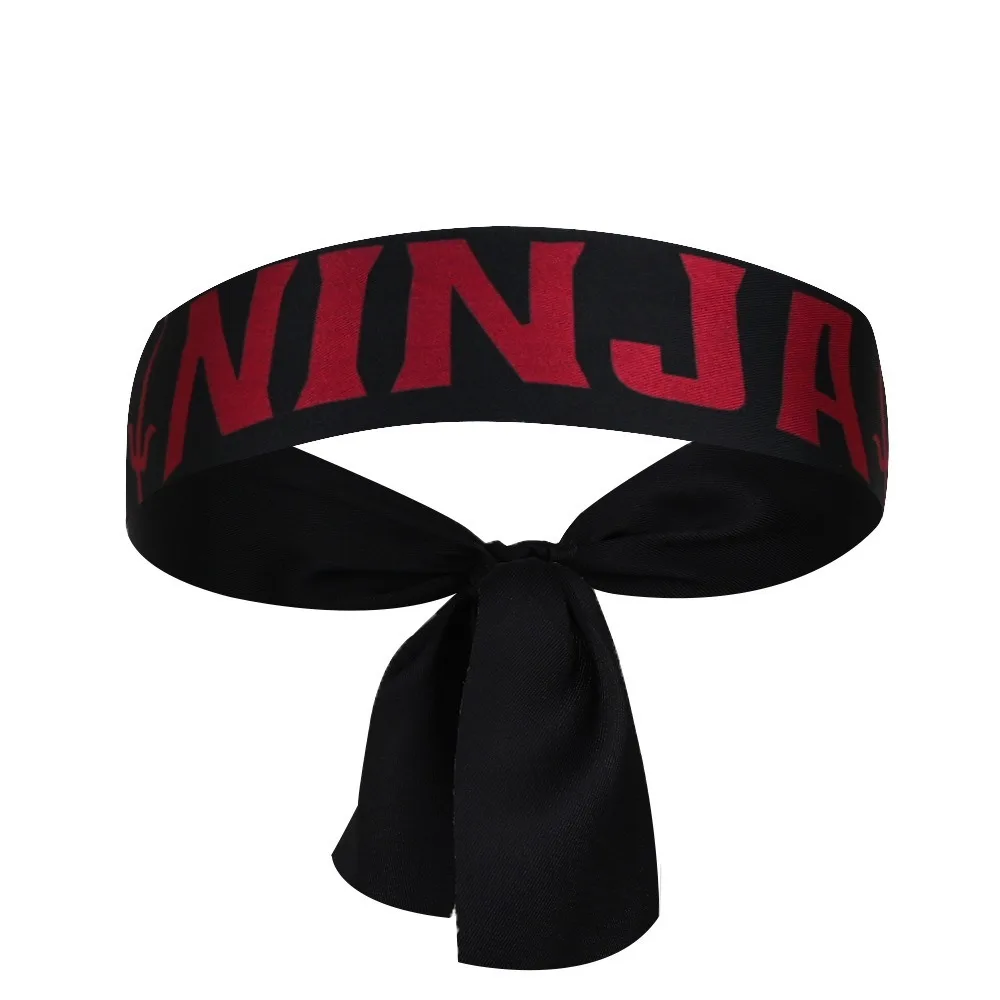 12 Fasce Per Capelli Ninja Per Bambini - Nere E Rosse - Accessori Feste A Tema, Karate, Compleanno - Regolabili