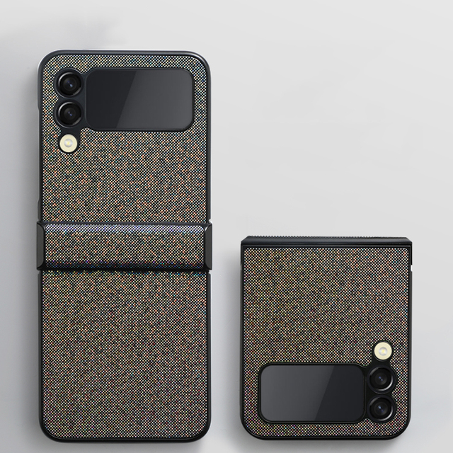 Flip 3 Funda Case for Samsung Galaxy Z Flip 3 Fish Scales Glitter Hinge Coque Full Shock Proof Protetcion Phone Case Cover